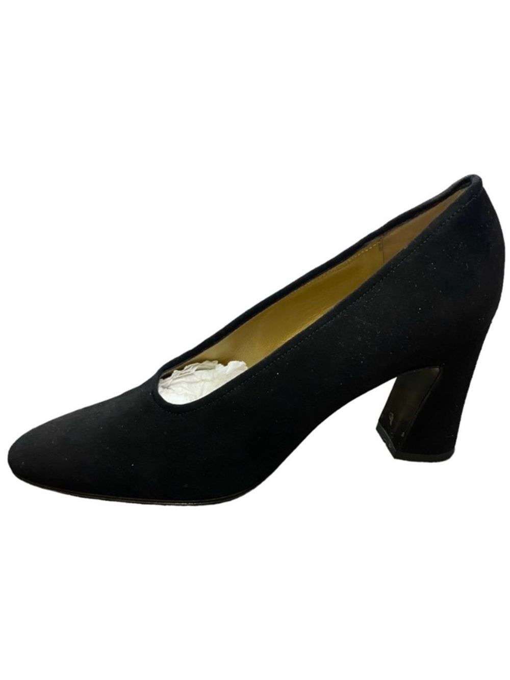 Yves Saint Laurent YSL Vintage Suede Black Pumps with Box